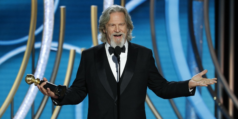 Jeff Bridges durante la 76a edizione dei Golden Globe Awards al Beverly Hilton Hotel, il 6 gennaio 2019, a Beverly Hills, in California, negli Stati Uniti (Paul Drinkwater/NBCUniversal tramite Getty Images)