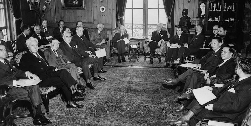 La Conferenza di San Francisco, che si tenne dal 25 aprile al 26 giugno del 1945
(Fox Photos/Getty Images)