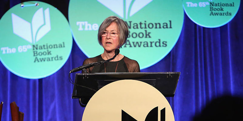 Louise Gluck alla cerimonia dei National Book Awards a New York, 2014