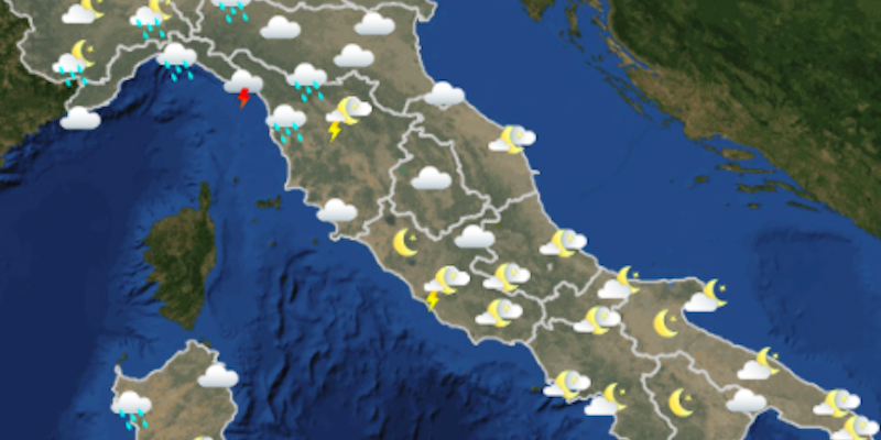 Le previsioni meteo per venerdì 2 ottobre
