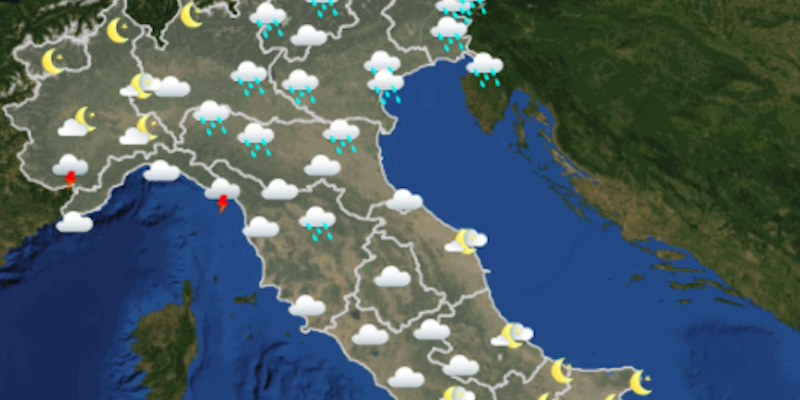 Le previsioni meteo per sabato 10 ottobre