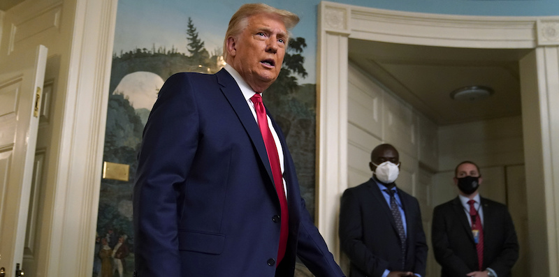 Donald Trump alla Casa Bianca (AP Photo/Patrick Semansky)