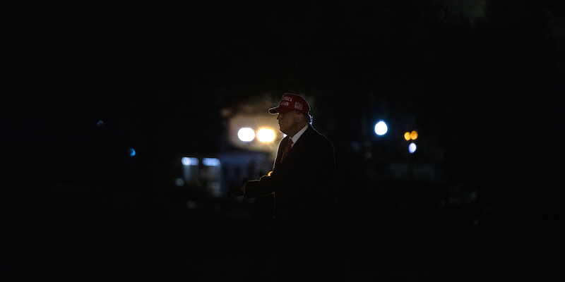 Donald Trump il 3 novembre 2020. (Samuel Corum/Getty Images)