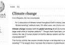 I guardiani della pagina sul cambiamento climatico di Wikipedia
