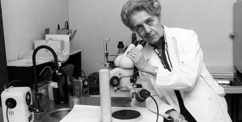 Rita Levi Montalcini negli anni Ottanta (girella/lapresse archivio storico cultura)