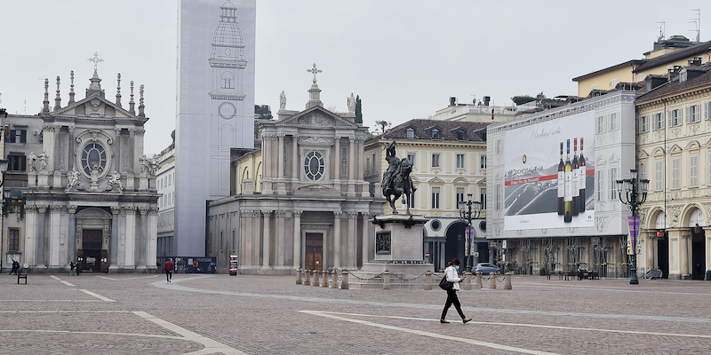 Gli effetti del lockdown a Torino (ANSA / ALESSANDRO DEL MARCO)