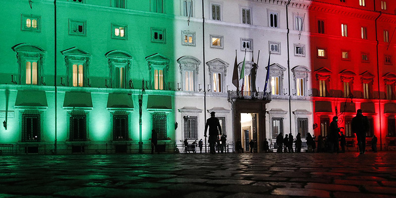 Palazzo Chigi, Roma, 17 dicembre 2020 (ANSA/GIUSEPPE LAMI)