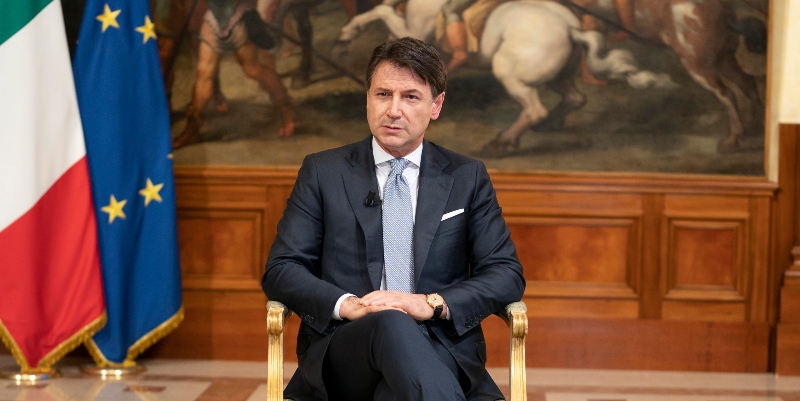Il presidente del Consiglio Giuseppe Conte a Palazzo Chigi, a Roma, il 26 novembre 2020 (ANSA/FILIPPO ATTILI UFFICIO STAMPA PALAZZO CHIGI)