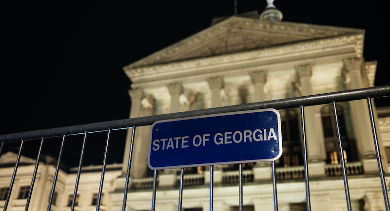 Il Campidoglio dello stato della Georgia, ad Atlanta (Spencer Platt/Getty Images)