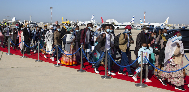 I primi cittadini etiopi di origine ebraica sono arrivati in Israele