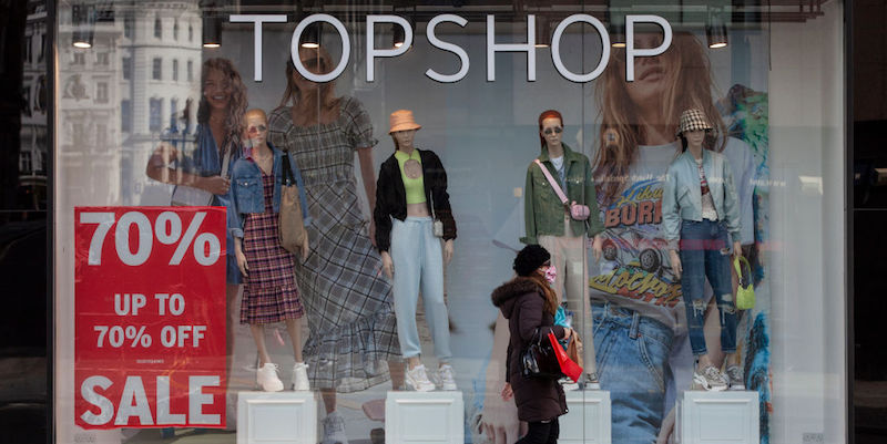 Arcadia, il gruppo che gestisce l'azienda di moda Topshop, è entrato in amministrazione straordinaria