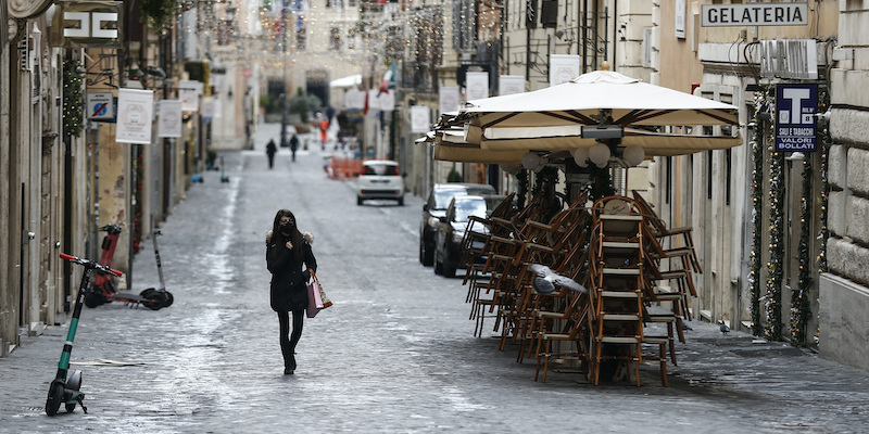 Roma vuota durante il lockdown di Natale (Cecilia Fabiano/ LaPresse)