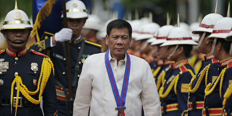 Il presidente delle Filippine Rodrigo Duterte (AP Photo/Aaron Favila, LaPresse)