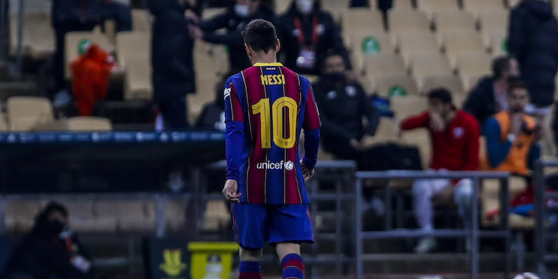Lionel Messi Supercoppa Spagna 2021