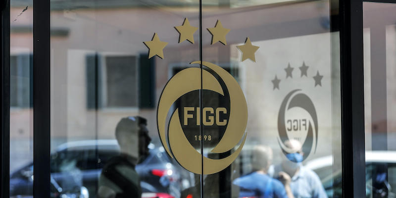 L'ingresso della sede della Figc (Federazione Italiana Giuoco Calcio) in via Allegri a Roma (ANSA/RICCARDO ANTIMIANI)