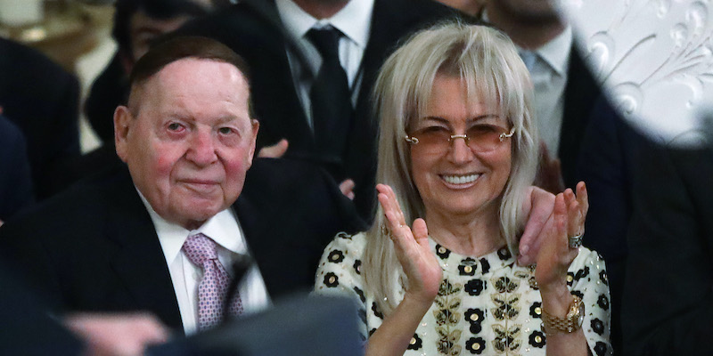 Sheldon Adelson e sua moglie, Miriam Ochsorn (Alex Wong/Getty Images)