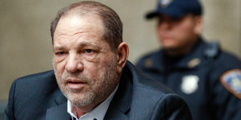 Harvey Weinstein durante un'udienza del processo a New York, il 5 febbraio 2020. (AP Photo/ John Minchillo, File)