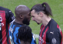 Il video del litigio tra Ibrahimovic e Lukaku durante Inter-Milan