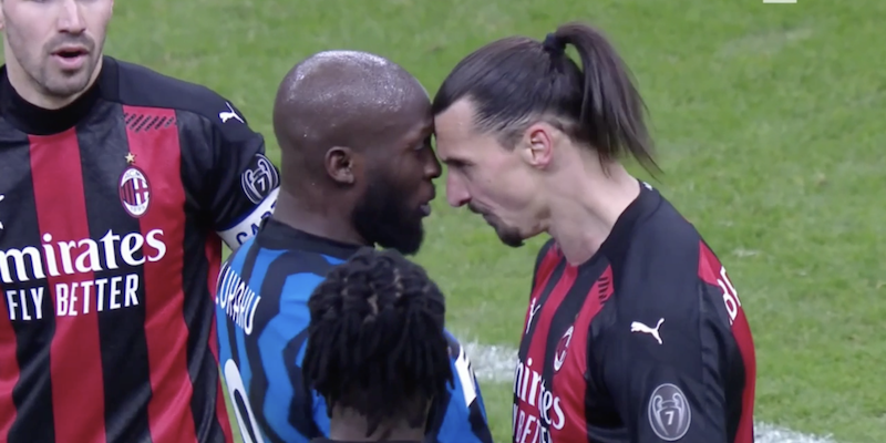 Il video del litigio tra Ibrahimovic e Lukaku durante Inter-Milan