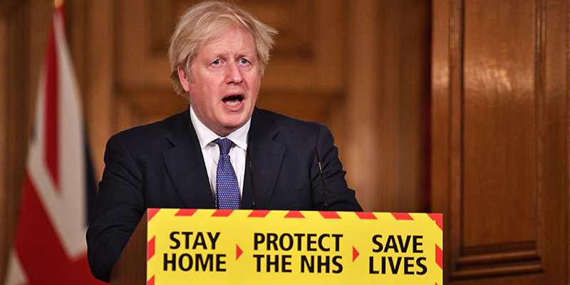 Boris Johnson, Londra, 15 gennaio 2021 (Dominic Lipinski - WPA Pool/Getty Images)