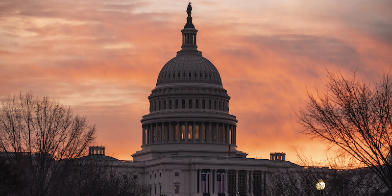L'edificio del Congresso americano (AP Photo/J. Scott Applewhite)