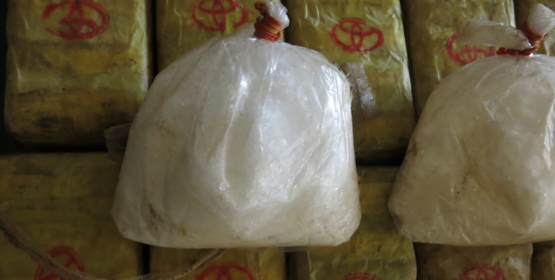 Metanfetamine sequestrate dalla polizia in Myanmar
(AP Photo/Jocelyn Gecker)