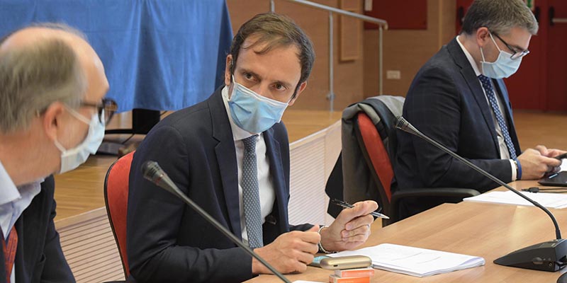 Massimiliano Fedriga, Trieste, 5 maggio 2020
(ANSA/GIOVANNI MONTENERO)