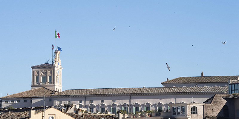 Il Palazzo del Quirinale. Roma, 4 dicembre 2019. (ANSA/CLAUDIO PERI)