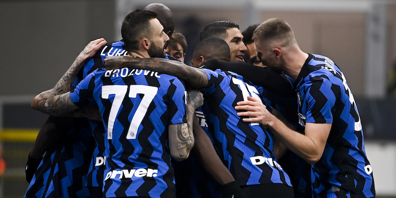 L'Inter dopo il gol di Arturo Vidal alla Juventus (Marco Alpozzi/LaPresse)
