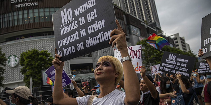Proteste a Bangkok, 7 novembre 2020 (Lauren DeCicca/Getty Images)
