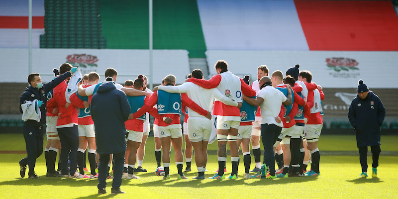 L'Inghilterra in allenamento a Twickenham prima della partita contro l'Italia (David Rogers/Getty Images)