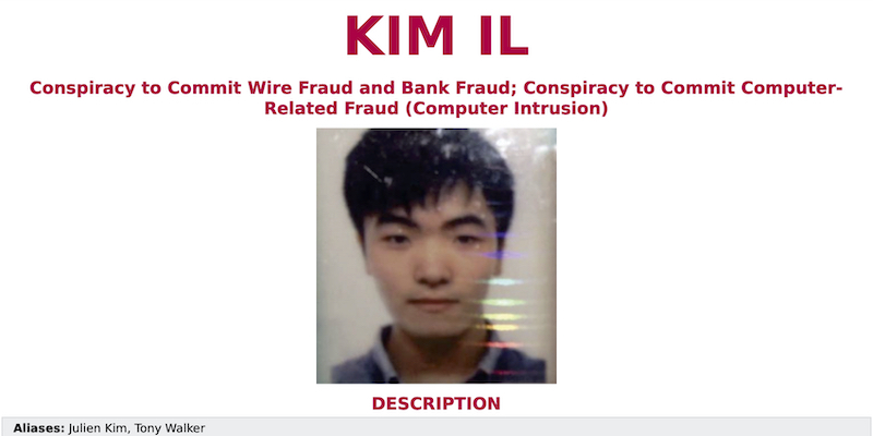 Kim Il, una delle tre persone accusate dal dipartimento di Giustizia degli Stati Uniti (Department of Justice via AP, LaPresse)