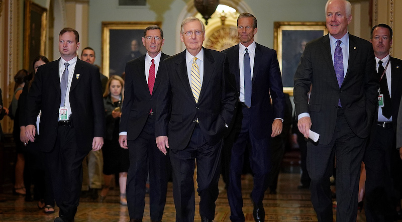 Mitch McConnell al Congresso. (Getty Images)