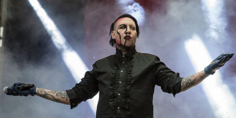 Marilyn Manson si esibisce al festival musicale Hell and Heaven a Città del Messico, il 5 maggio 2018. (AP Photo/ Christian Palma)