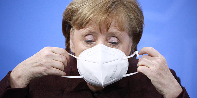 Angela Merkel, Berlino, 10 febbraio 2021 (Christian Marquardt - Pool/Getty Images)