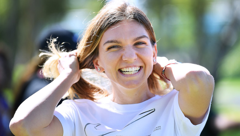 La tennista Simona Halep (29) a una conferenza stampa a Adelaide, Australia, 29 gennaio
(Mark Brake/Getty Images)