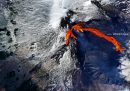L'eruzione dell'Etna vista dallo Spazio