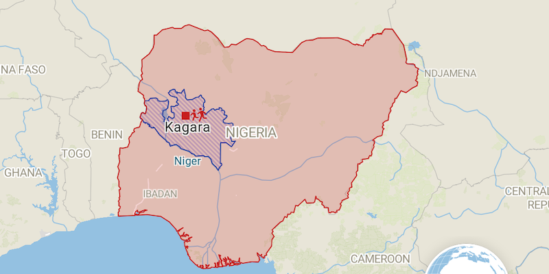 La città di Kagara, in Nigeria