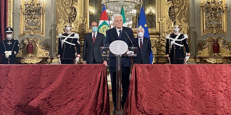 Il presidente della Repubblica Sergio Mattarella, il 2 febbraio 2021 (Ufficio stampa del Quirinale)