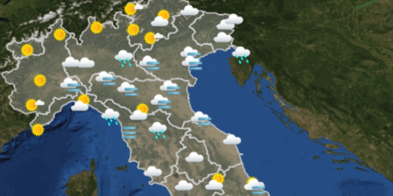 Le previsioni meteo per mercoledì 17 febbraio