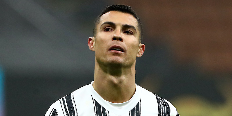 Cristiano Ronaldo in Inter-Juventus di Coppa Italia (Marco Luzzani/Getty Images)