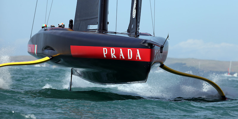 Luna Rossa in una regata di Prada Cup (Fiona Goodall/Getty Images)