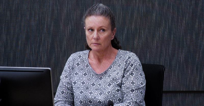 Kathleen Folbigg ripresa durante un'udienza al tribunale di Sydney, in Australia, il primo maggio del 2019. (EPA/ Joel Carrett via ANSA)