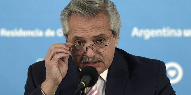 Il presidente argentino Alberto Fernández (Juan Mabromata - Pool/Getty Images)