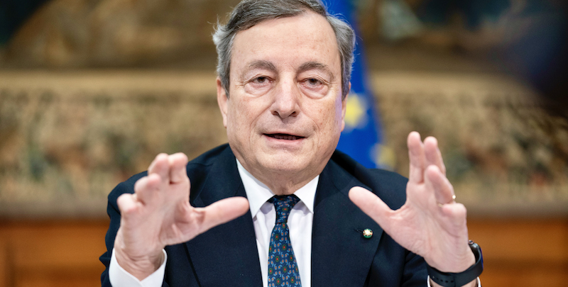 Il presidente del Consiglio Mario Draghi (LaPresse/Palazzo Chigi/Filippo Attili)