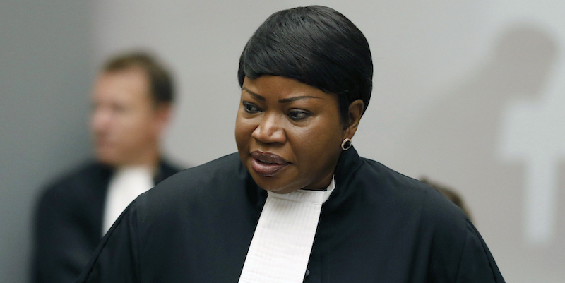 La procuratrice capo della Corte penale internazionale, Fatou Bensouda (Bas Czerwinski/Pool via AP)