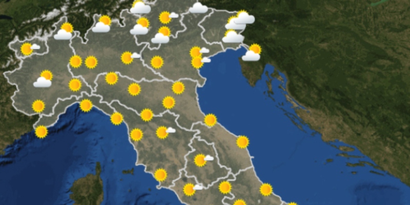 Le previsioni meteo per martedì 30 marzo