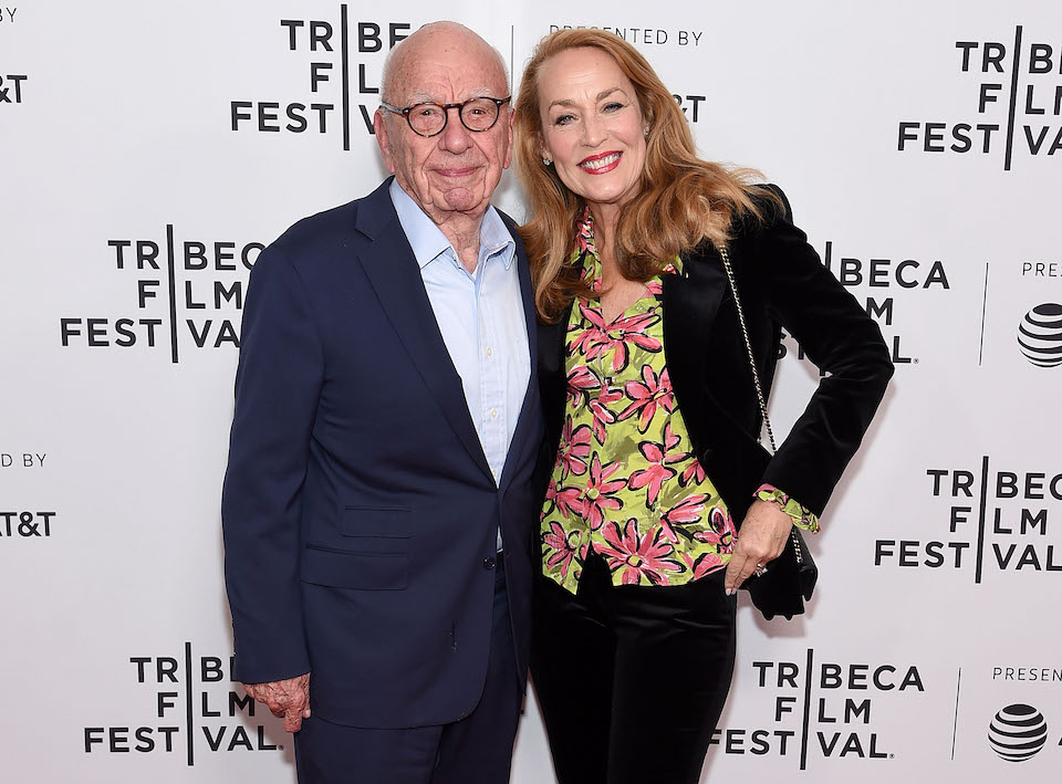 Rupert Murdoch e Jerry Hall