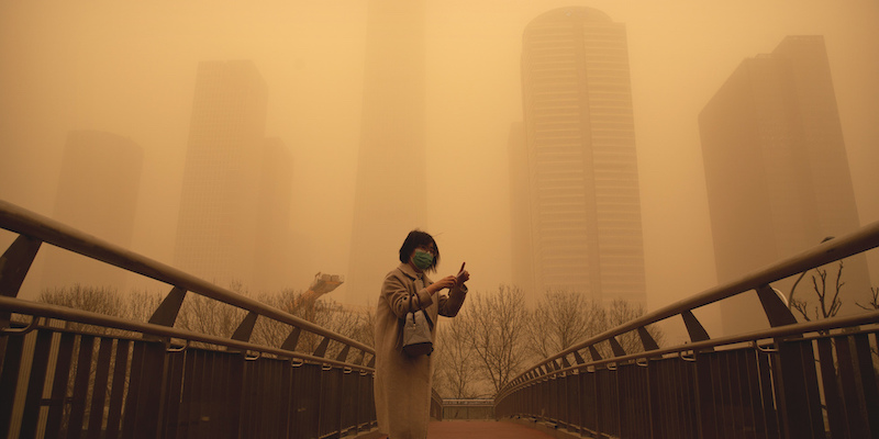Pechino, 15 marzo 2021
(AP Photo/Mark Schiefelbein)