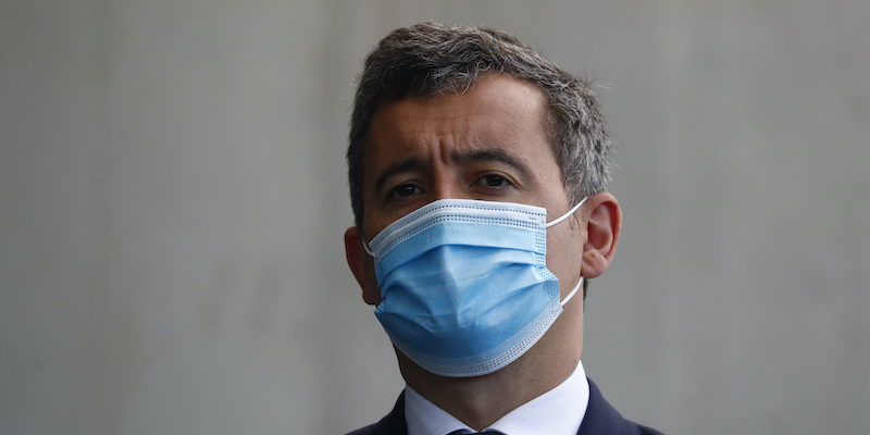 Il ministro dell'Interno francese Gérald Darmanin (Guillaume Horcajuelo/pool photo via AP)